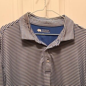 Onward Reserve Mulligan Stripe Performance Polo